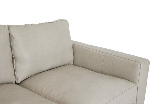 Dawkins Taupe Leather Sofa