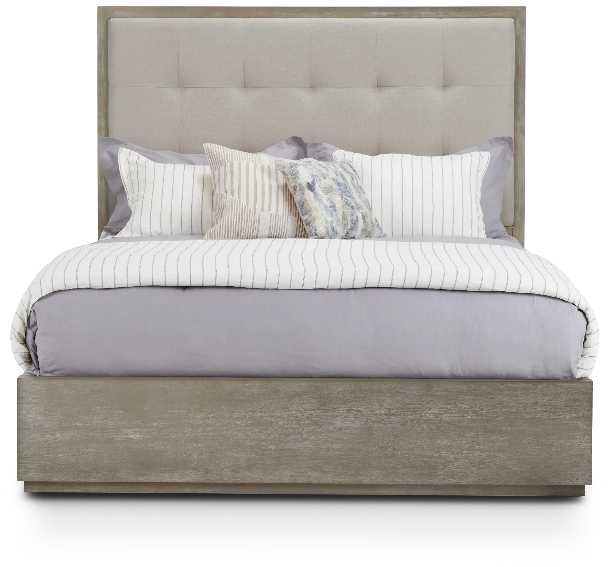 Madden Light Tone Wood Platform Bed