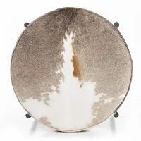 Four Hands Cattle Brownbackless 24" Upholstered Barstool