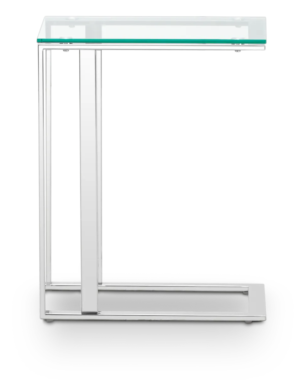 Arco Clear Glass Chairside Table