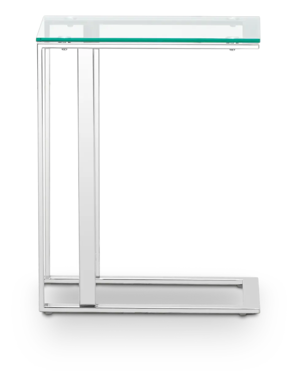 Arco Clear Glass Chairside Table Arco Clear Glass Chairside Table