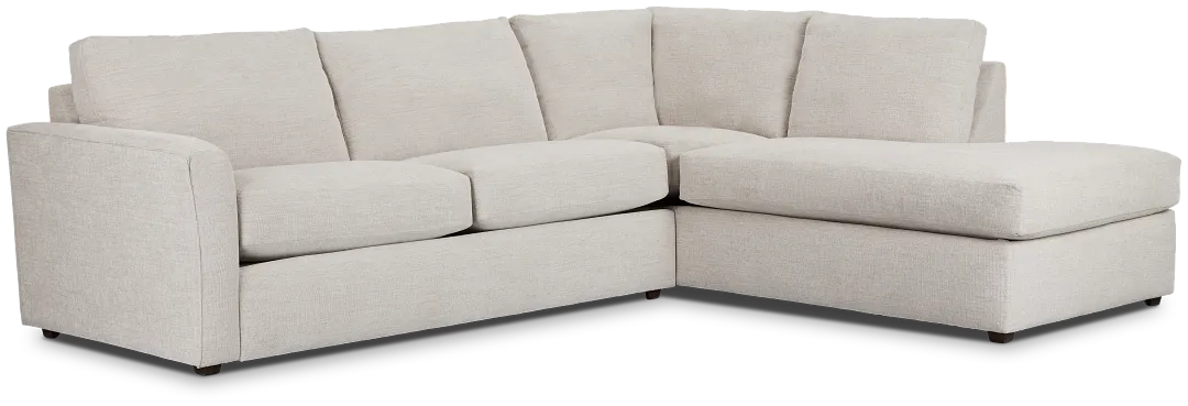 Davis Gray Micro Right Bumper Sectional