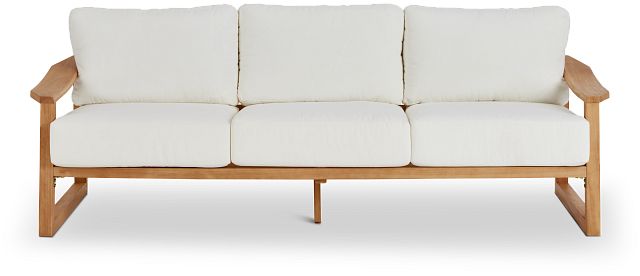 Tobago Light Tone Sofa With White Cushions (2)