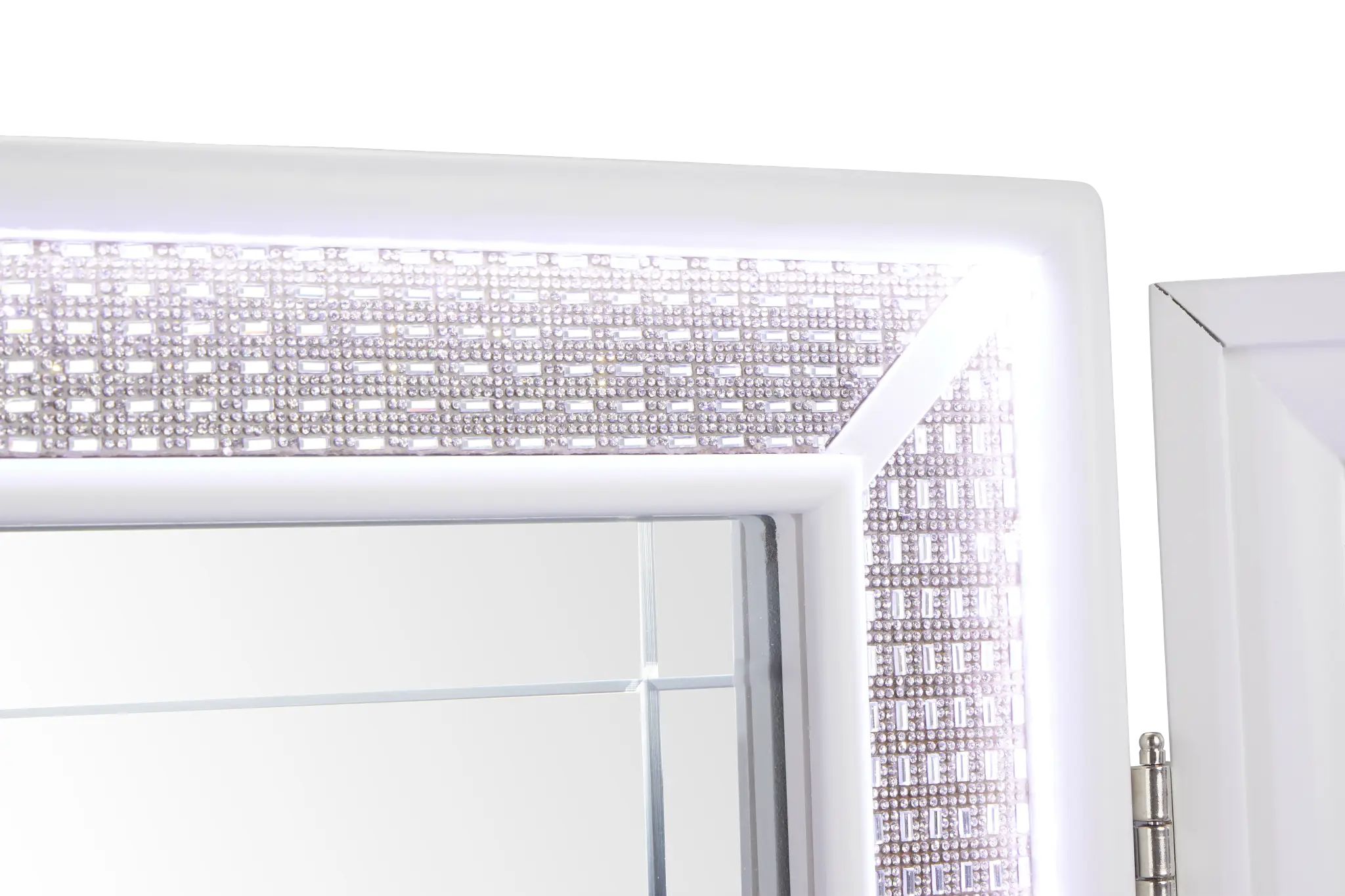 Milan White Vanity & Mirror Milan White Vanity & Mirror