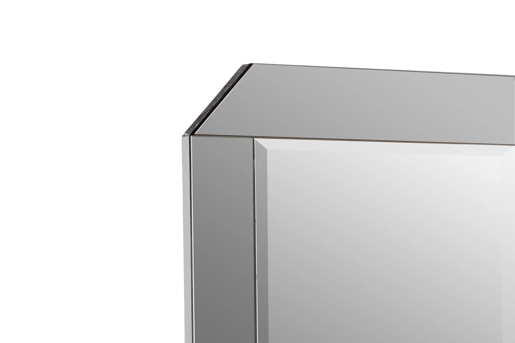 Cortina White Dresser & Mirror