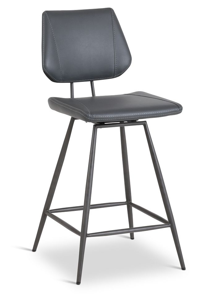 Gunnar Dark Gray 24" Upholstered Barstool