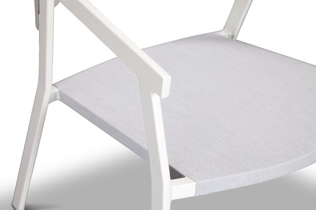 Valencia White Sling Arm Chair