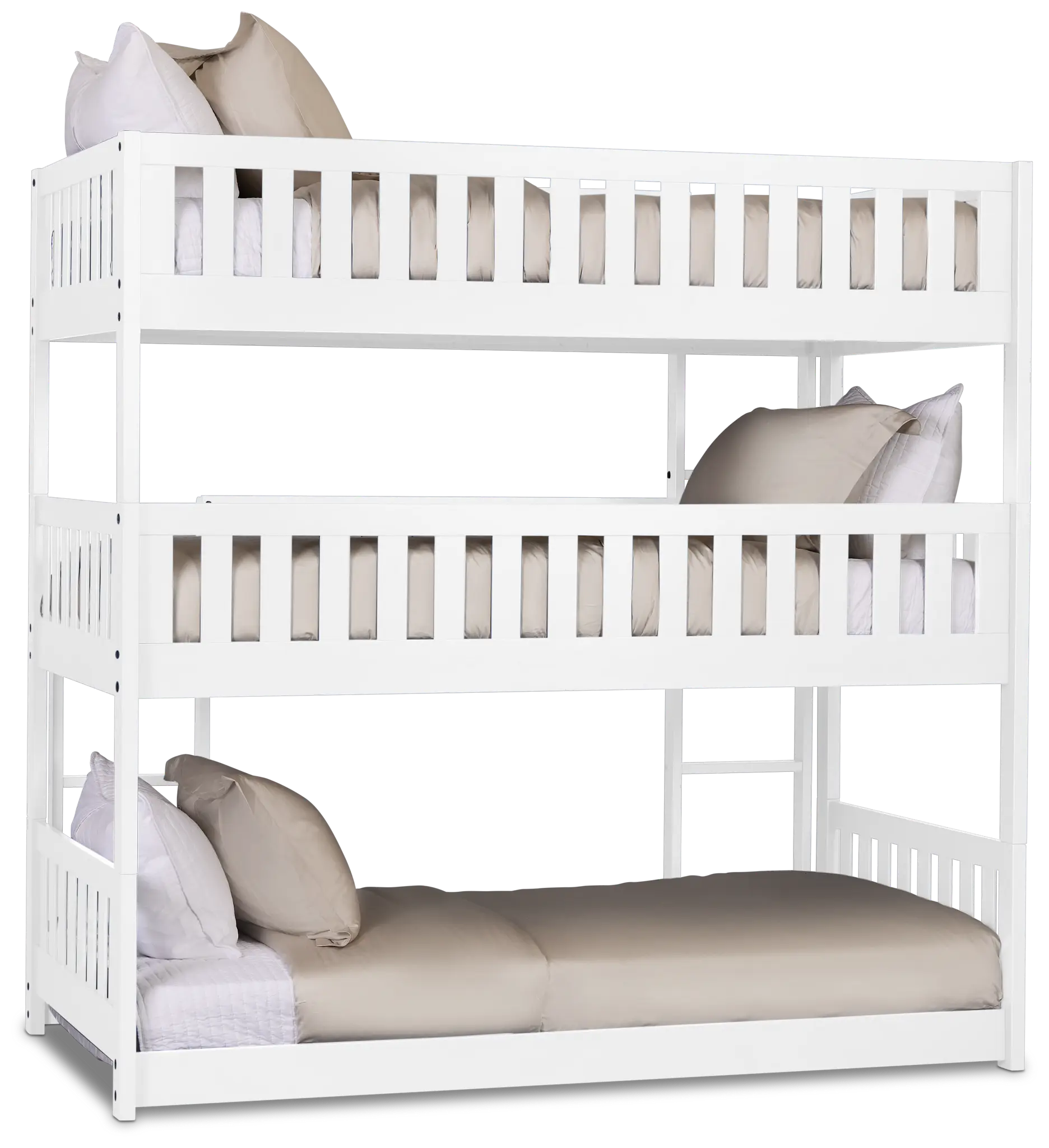 Charleston White Triple Bunk Bed Charleston White Triple Bunk Bed