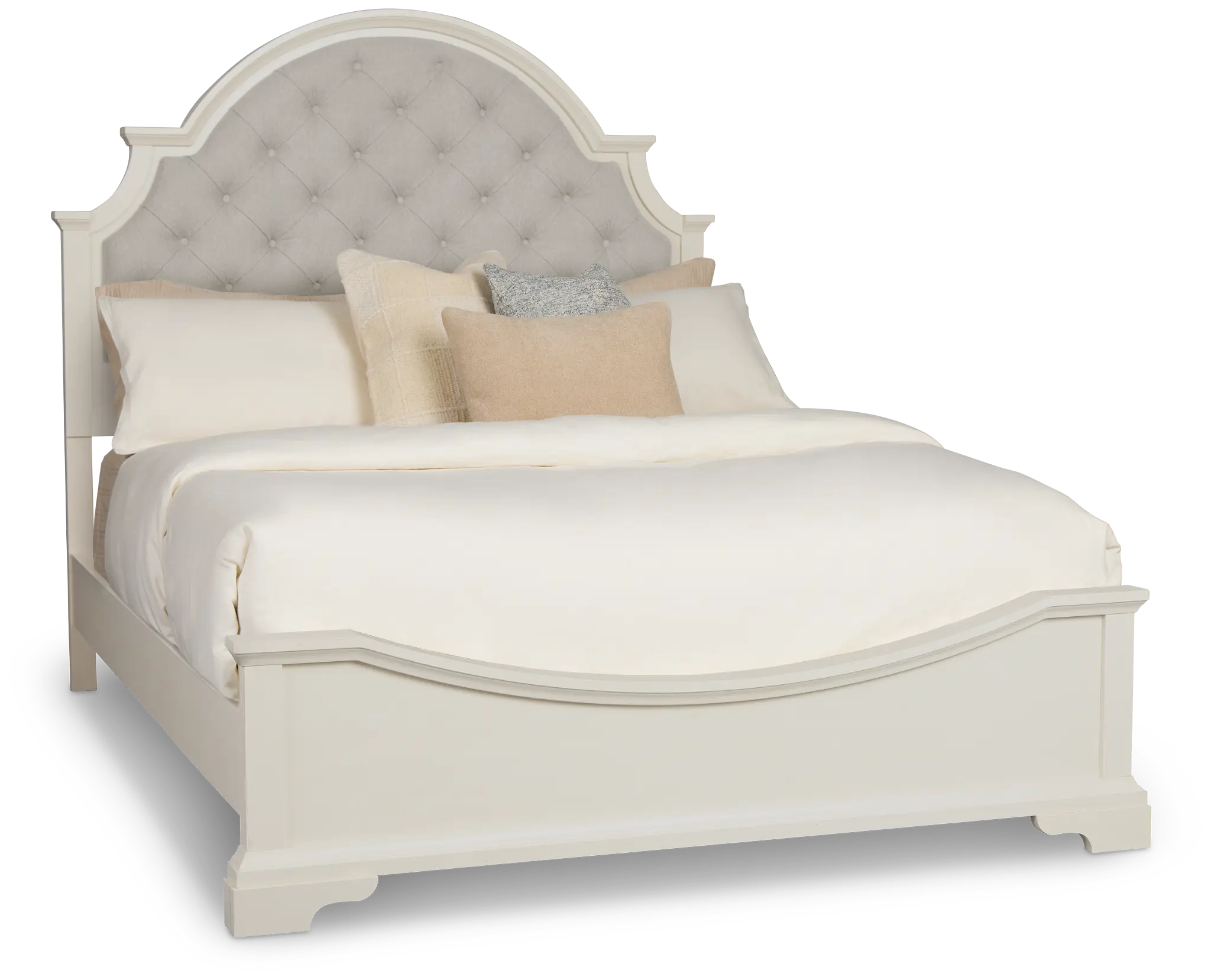 Charlotte White Uph Panel Bed Charlotte White Uph Panel Bed