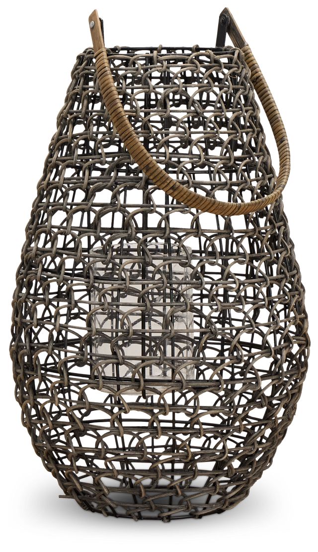 Brady Gray Small Lantern