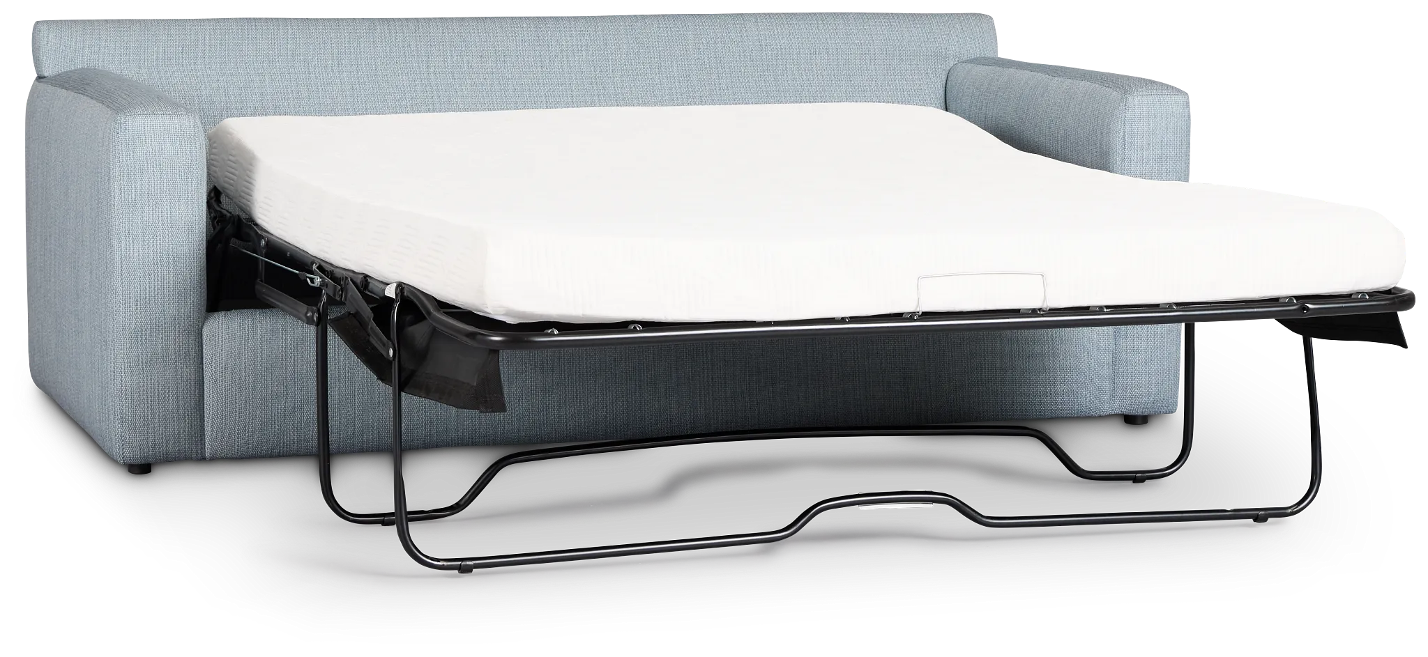 Rhodes Light Blue Fabric Memory Foam Sleeper