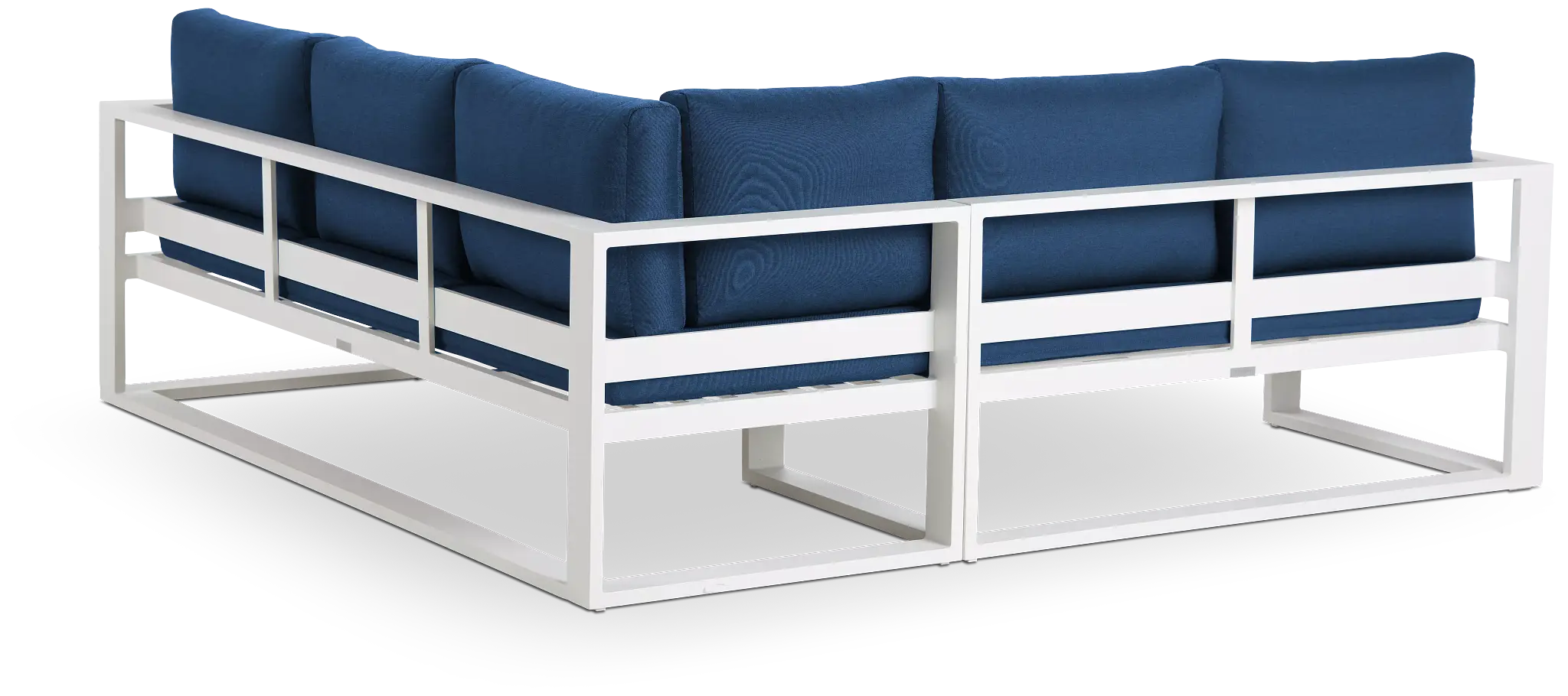 Lisbon Navy Aluminum Small Left Sectional Lisbon Navy Aluminum Small Left Sectional