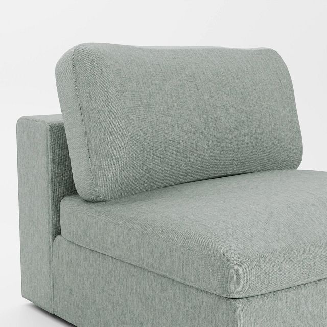 Destin Elevation Light Green Fabric Swivel Chair