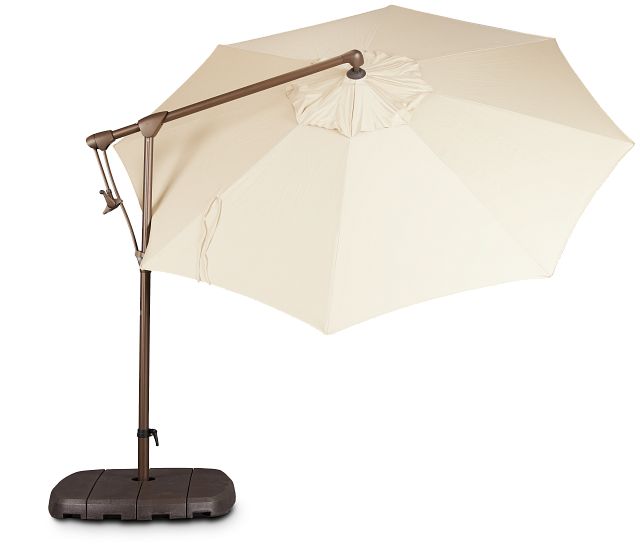 Grenada Khaki Cantilever Umbrella Set