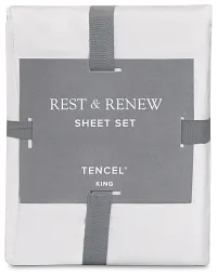 Rest & Renew Tencel White 300 Thread Sheet Set