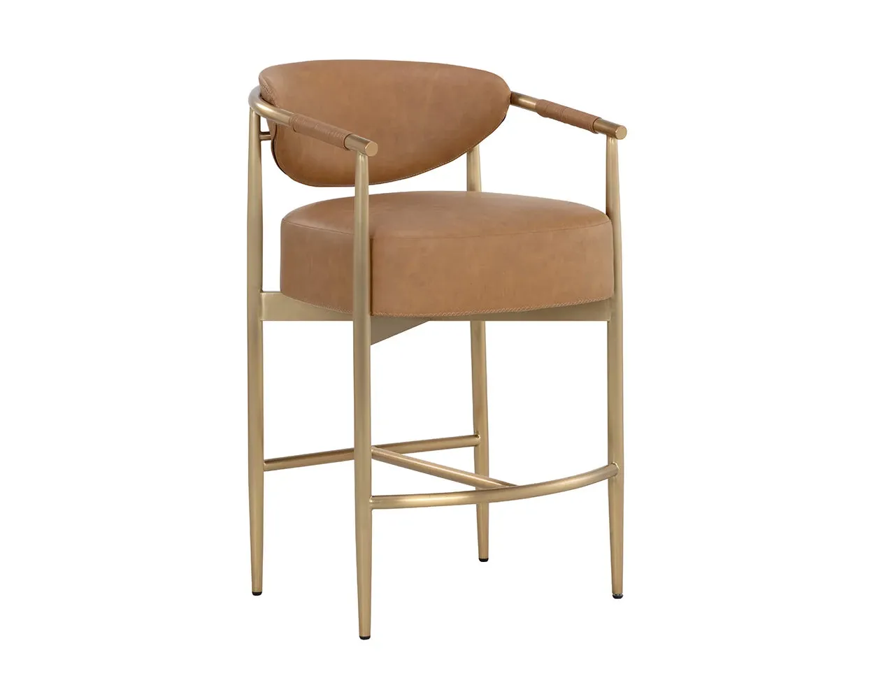 Karli Brown 24" Upholstered Barstool