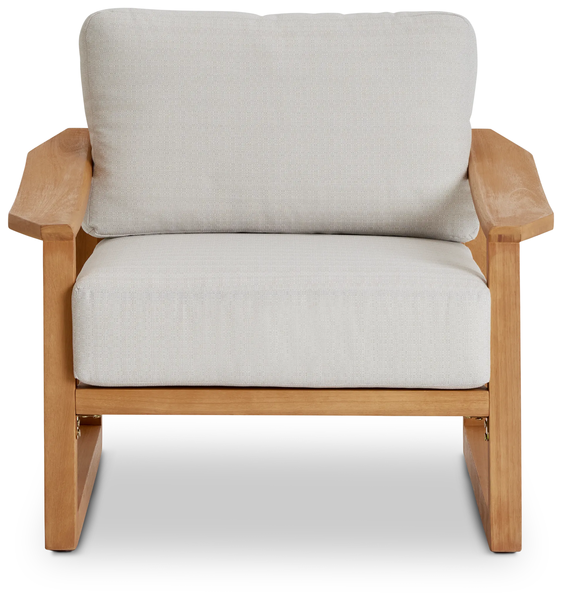 Tobago Light Tone Chair With Gray Cushion