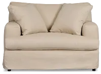 Marren Beige Fabric Chair