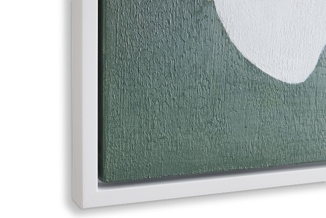 Sassio Dark Green Canvas Wall Art