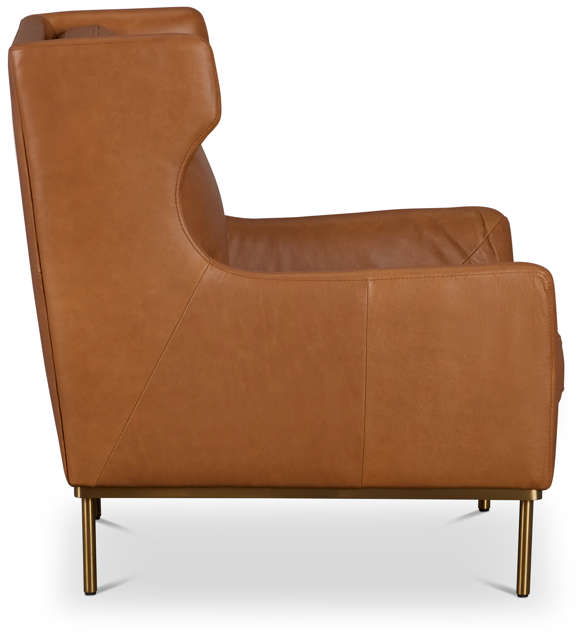 Cassian Brown Leather Accent Chair Cassian Brown Leather Accent Chair