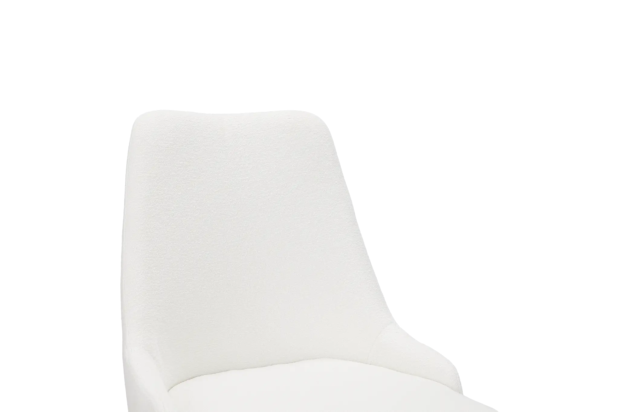 Andover White Curved Upholstered Side Chair Andover White Curved Upholstered Side Chair