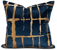 Liam Navy 22" Square Accent Pillow
