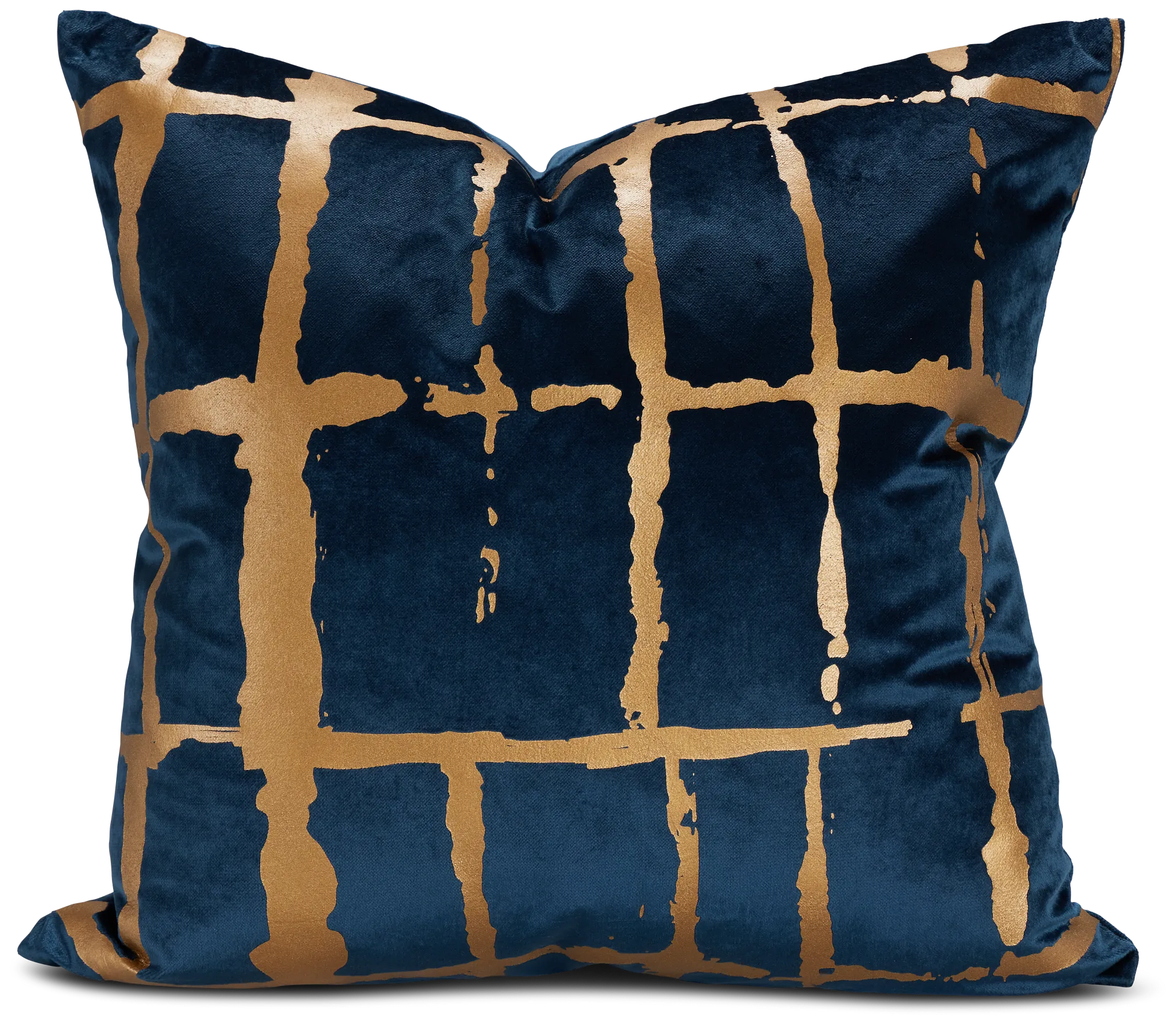 Liam Navy 22" Square Accent Pillow