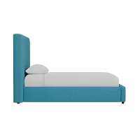 Grayton Elite Teal 54" Upholstered Platform Bed