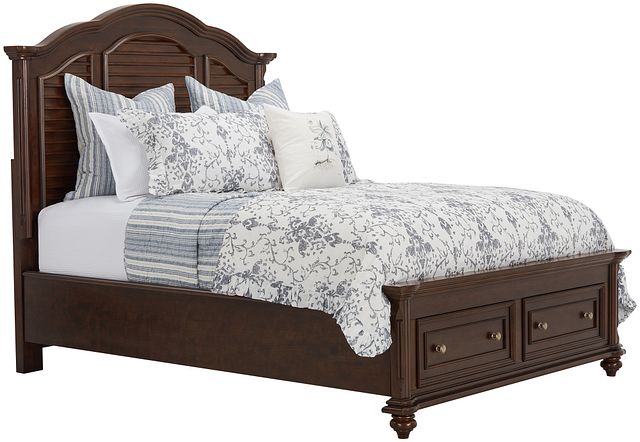 Savannah Dark Tone Mansion Storage Bed