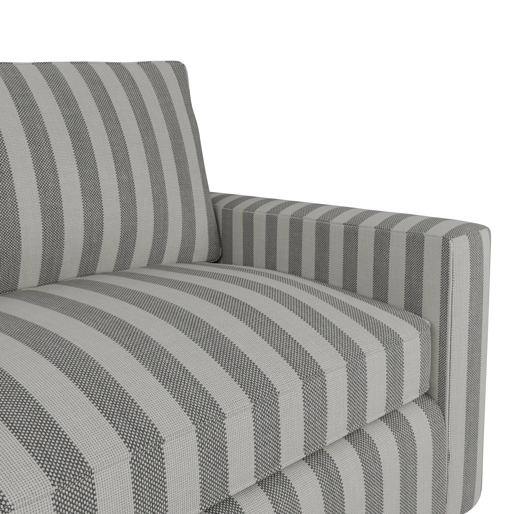 Siesta Sea Lane Dark Gray Fabric Memory Foam Sleeper