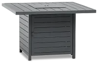 Linear Dark Gray Square Fire Pit