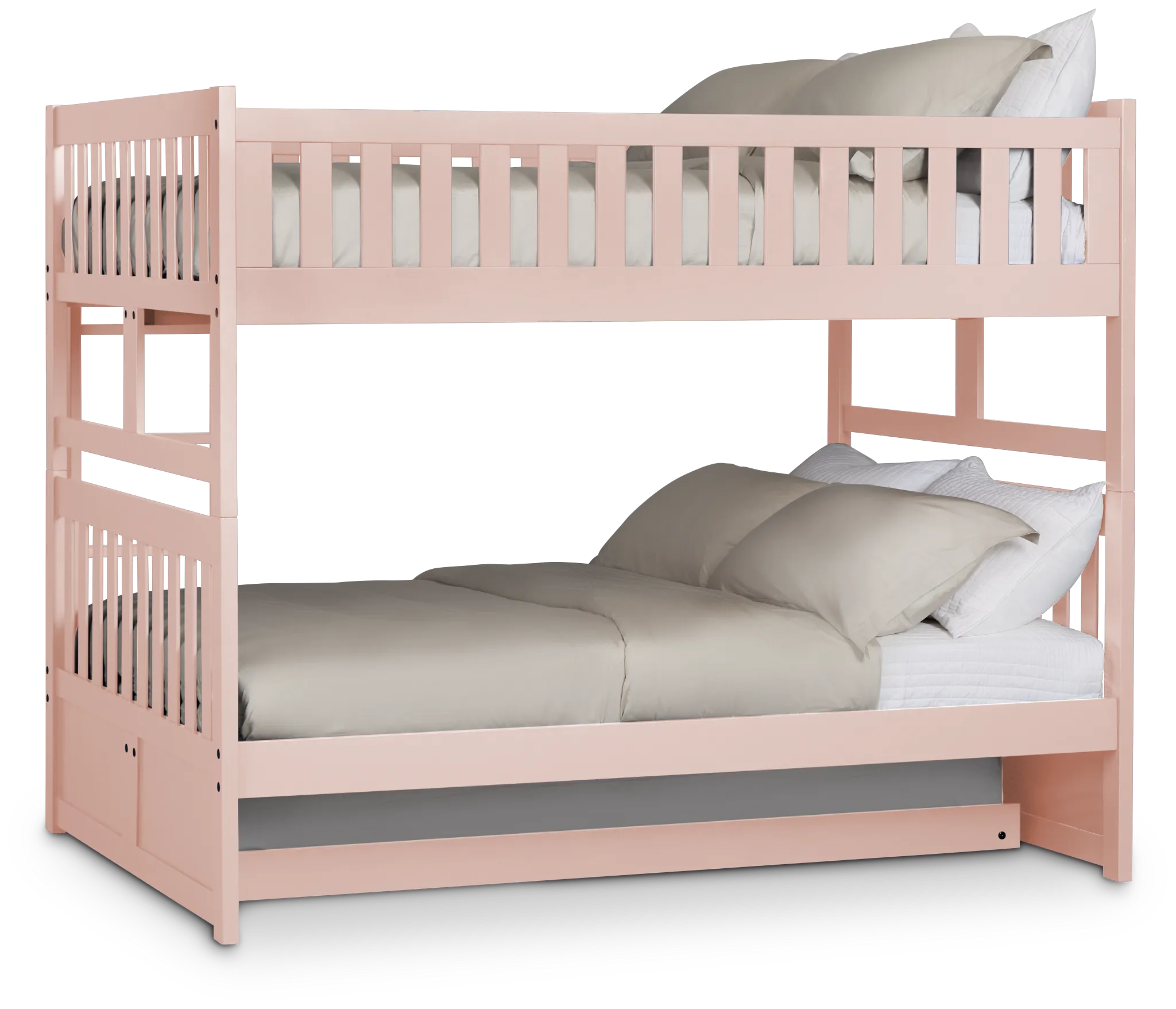 Charleston Pink Trundle Bunk Bed