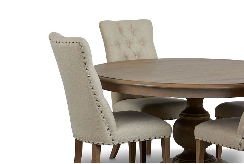 Had Light Tone Round Table 4 Upholstered Chairs Dining Room Sets City Furniture Had Light Tone Round Table 4, Round Table Photos