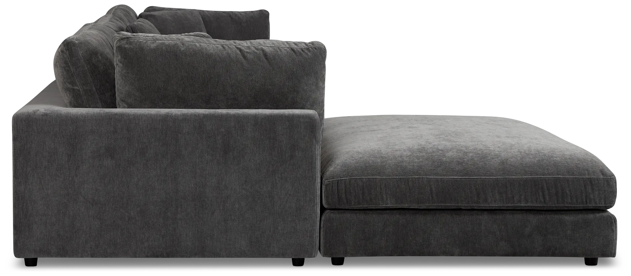Lounge Dark Gray Small Chaise Sectional