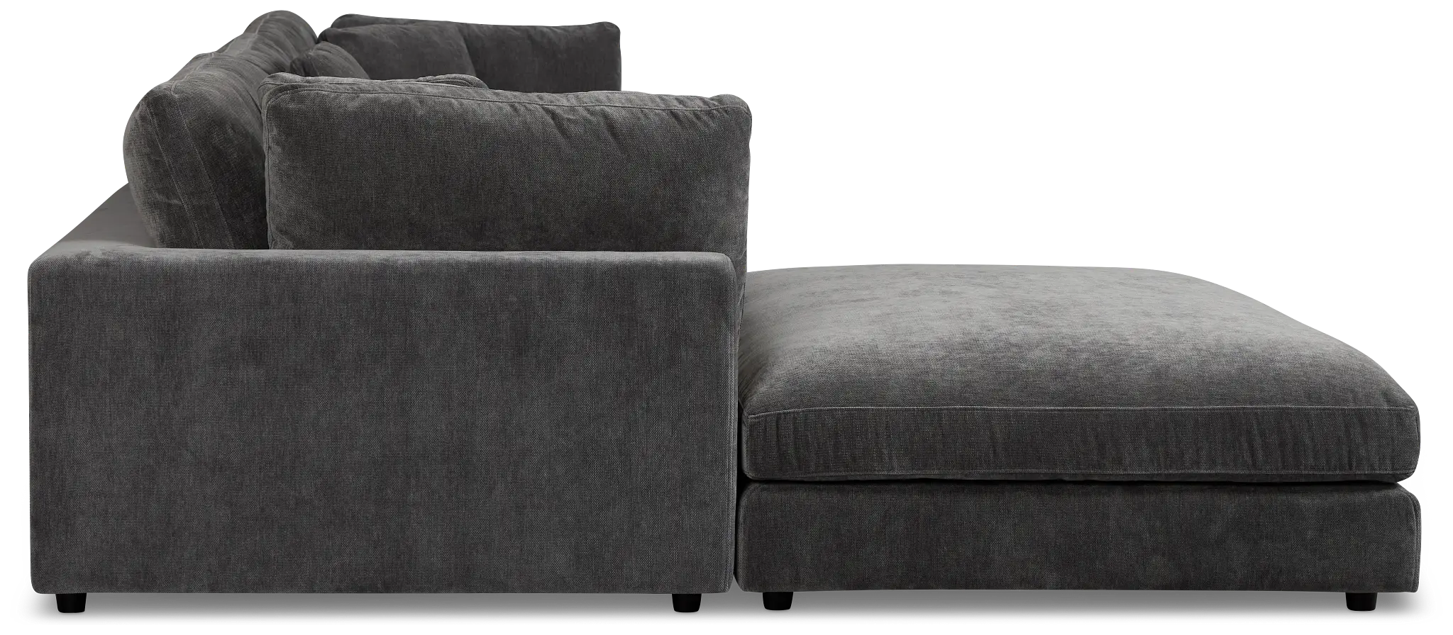 Lounge Dark Gray Small Chaise Sectional Lounge Dark Gray Small Chaise Sectional