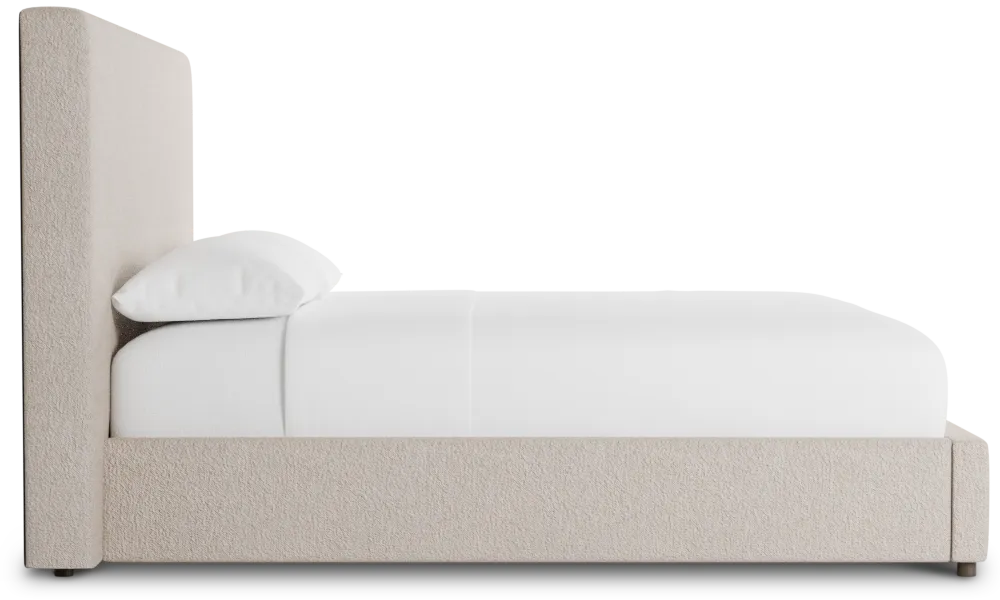 Grayton Elite Taupe 54" Upholstered Platform Bed