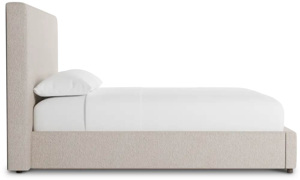 Grayton Elite Taupe 54" Upholstered Platform Bed Grayton Elite Taupe 54" Upholstered Platform Bed