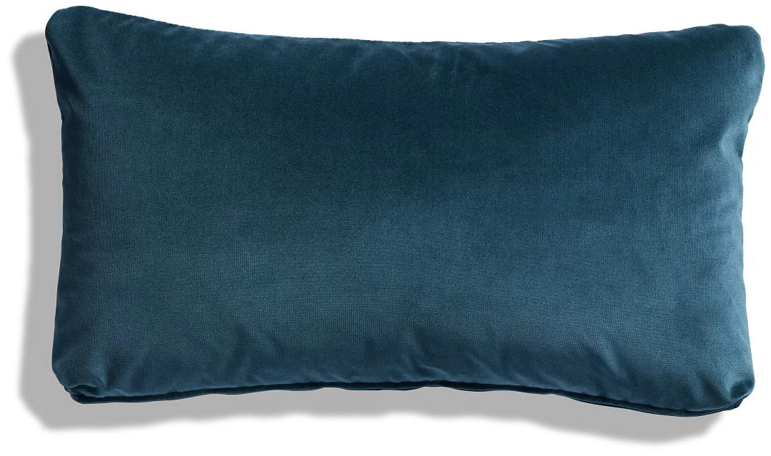 Lauran Dark Blue Lumbar Accent Pillow