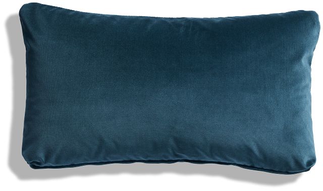 Lauran Dark Blue Lumbar Accent Pillow