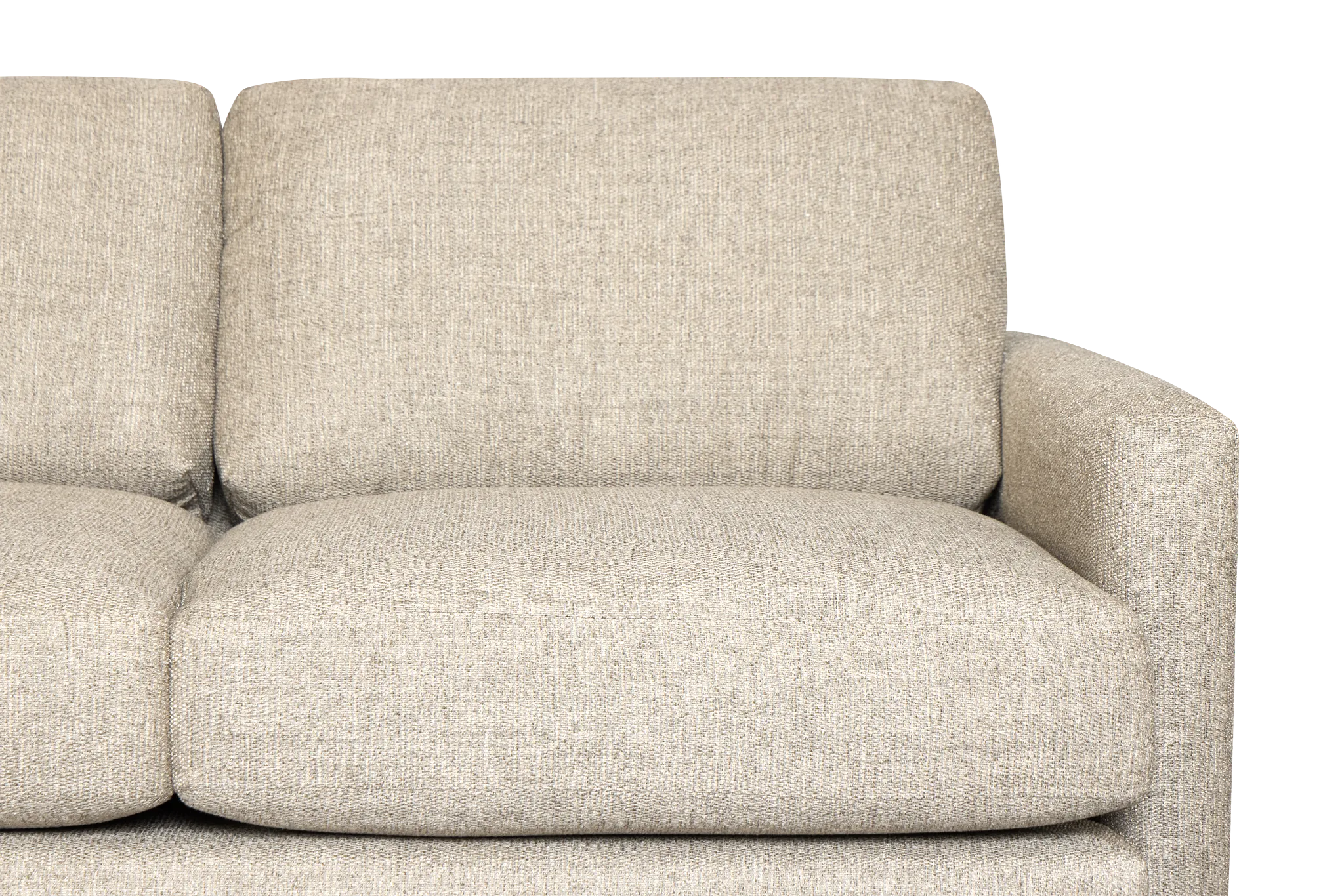 Maxwell Dark Gray Fabric Small Two-arm Sectional