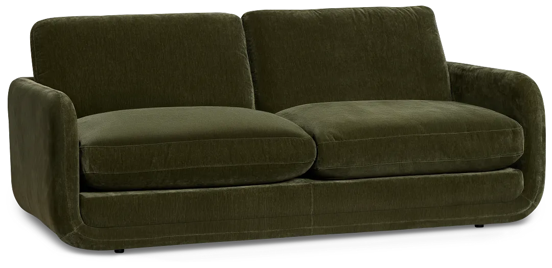 Jules Green Velvet Sofa