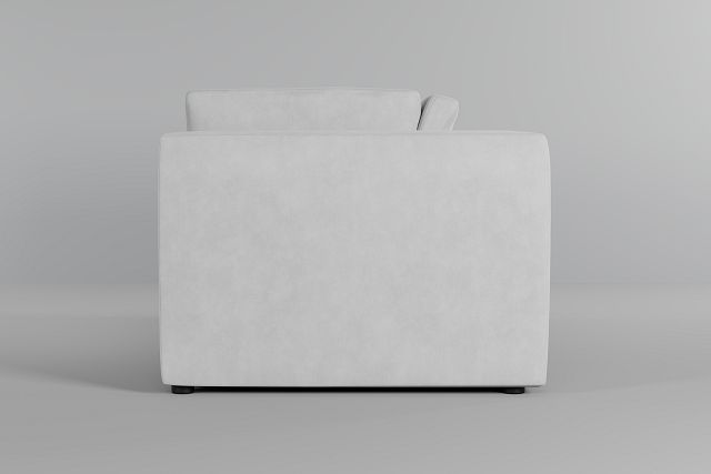Destin Peyton White Fabric 2 Piece Modular Sofa