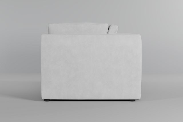 Destin Peyton White Fabric 2-piece Modular Sofa