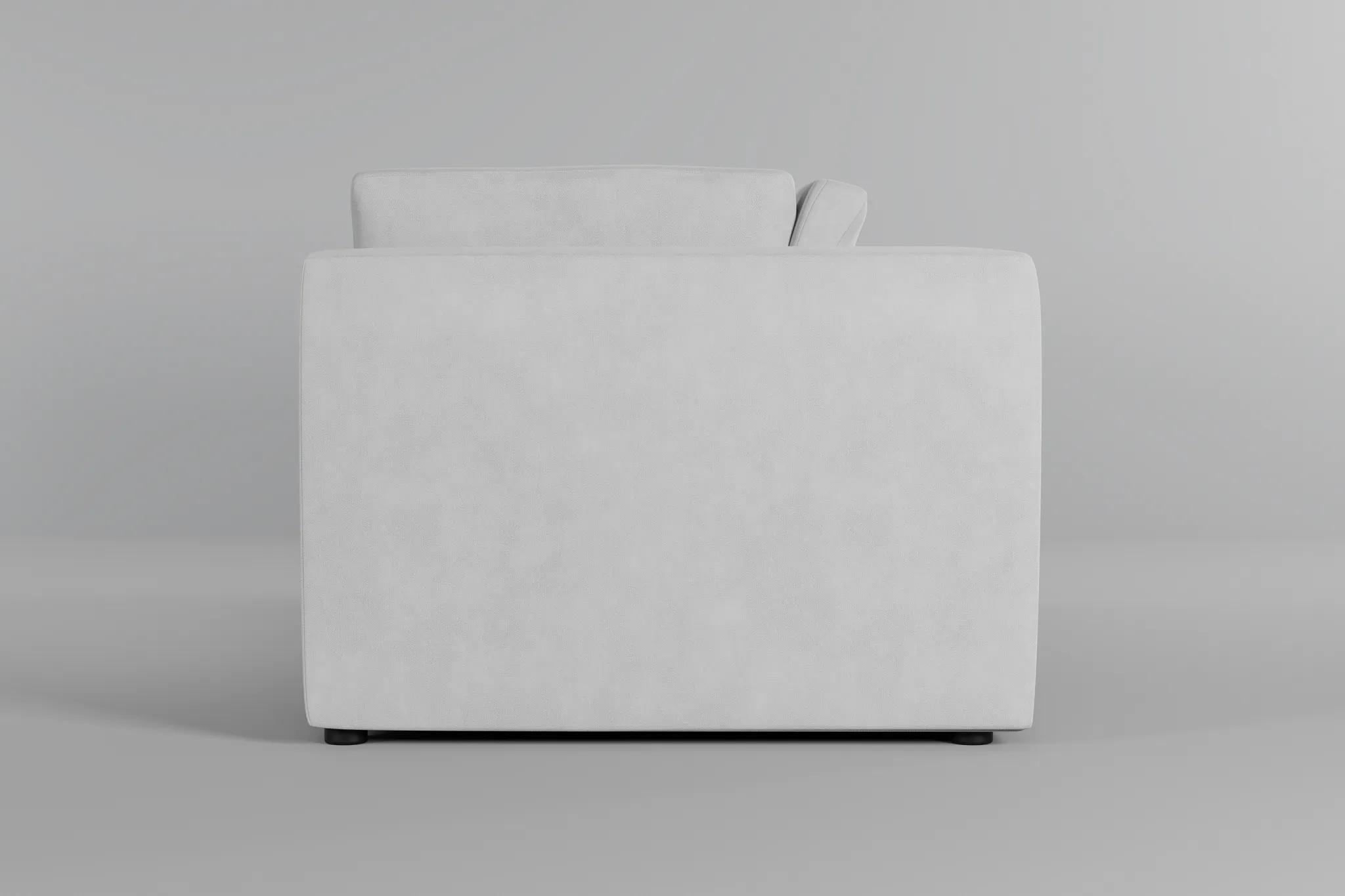 Destin Peyton White Fabric 2-piece Modular Sofa