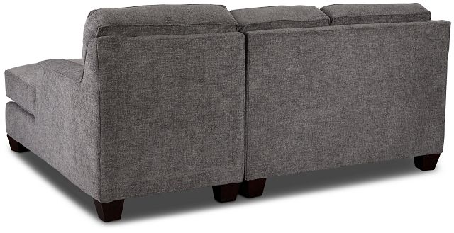 Andie Dark Gray Fabric Right Chaise Sectional
