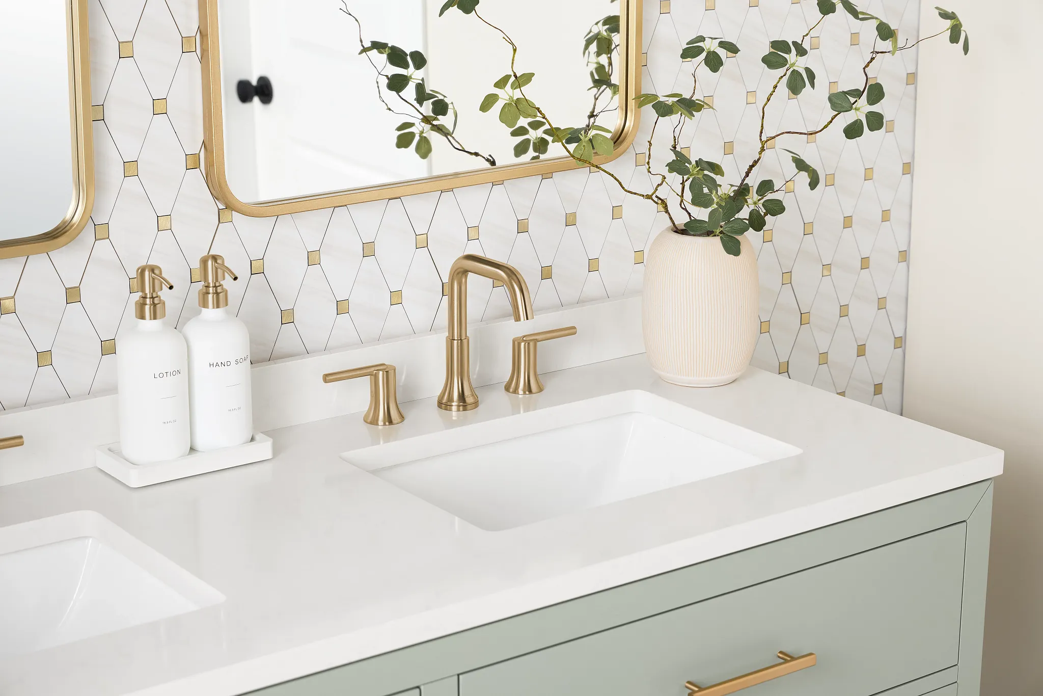 Alden Green 60" Double Bathroom Vanity