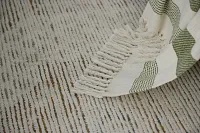 Calhoun Dark Green Stripe 60" X 90" Throw