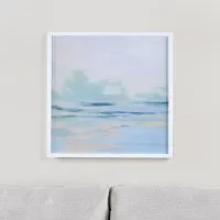Calmi White Framed Wall Art
