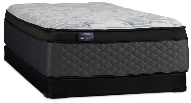 Kevin Charles By Sealy Signature Plush Low-profile Mattress Set