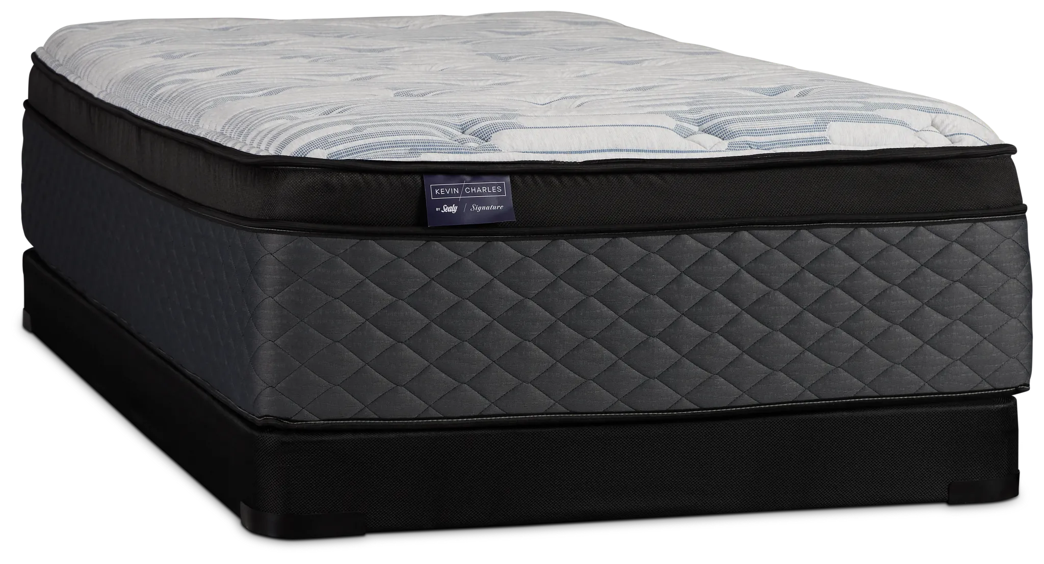 Kevin Charles By Sealy Signature Plush Low-profile Mattress Set